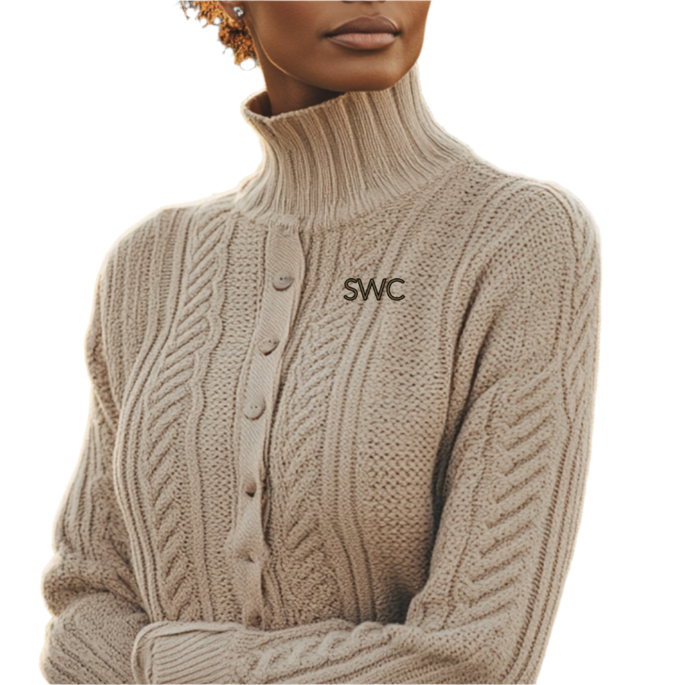 Softlife Wives Club Luxury Cotton Golf Polo Sweater w SWC Logo